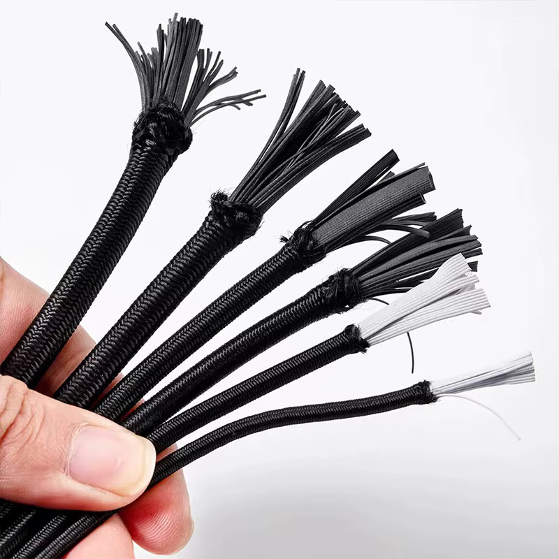 Elastisches Latex Gummiband als rundes Seil für DIY Zubehör in Schwarz und Weiß, Durchmesser 1-10 mm - Bild 2