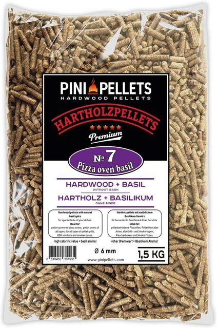 PINI Hartholzpellets Basilikum 1,5 kg - Bild 1