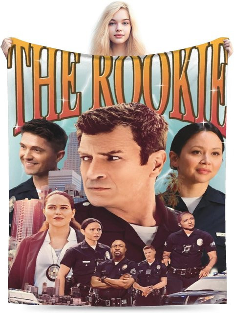 The Rookie TV-Serie Tagesdecke aus Polyester, weich und warm, Mehrfarbig, B/T: 150 x 200 cm - Bild 1
