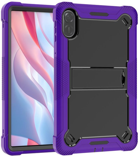 Robuste Kinder-Schutzhülle für Honor Pad X9 11,5 Zoll aus Silikon und PC Hybrid in Violett mit Ständerfunktion und Stoßfestigkeit - Bild 1