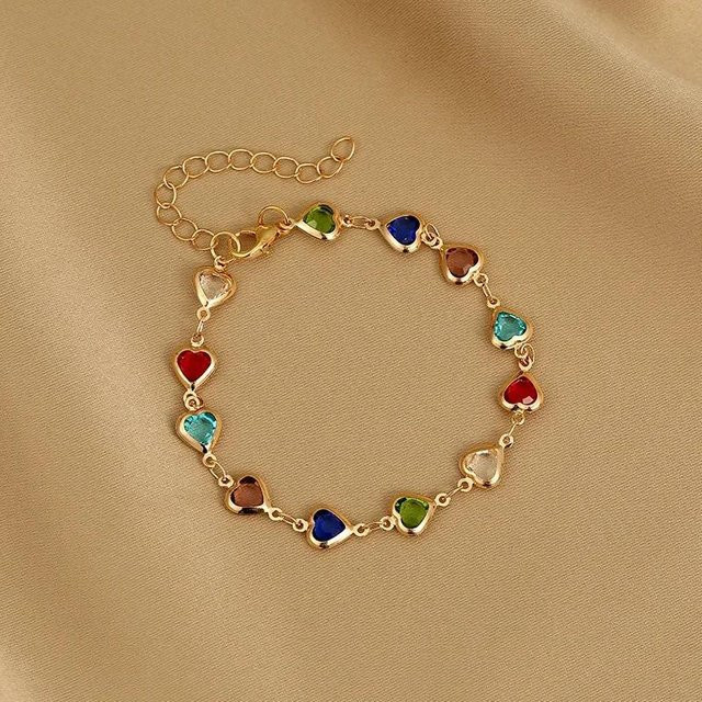 Love Home Garden Armband, Messing, Bunt, Kristall, Zirkonia, Damen - Bild 1
