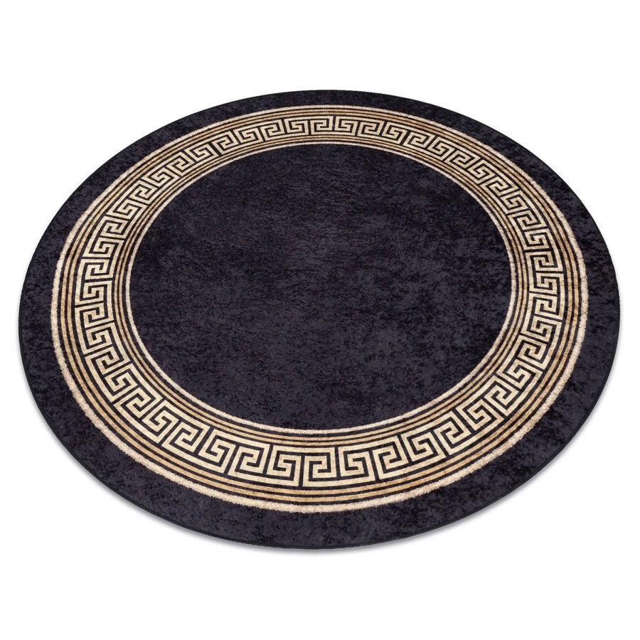 RugsX Teppich Miro VG18402 Schwarz B: 80 cm, T: 80 cm aus Polyesterfaser - Bild 2