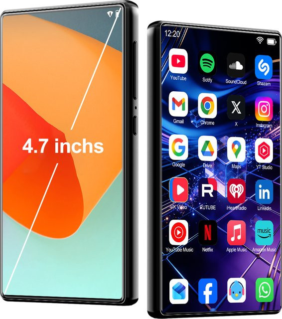 Famue MP3/MP4-Player mit Android 13, 128 GB Speicher, 6 GB RAM, Bluetooth 5G und WIFI in Schwarz - Bild 1