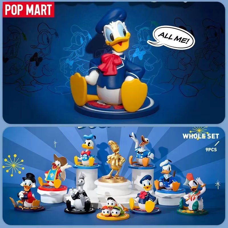 POPMART Disney Donald Duck 90. Jahrestag Serie Blind Box Mehrfarbige Anime Action Figure aus Kunststoff - Bild 1