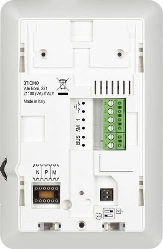 Bticino CLASSE100 A16E Audio-Innenstelle 2-Draht Inneneinheit Weiß - Bild 1