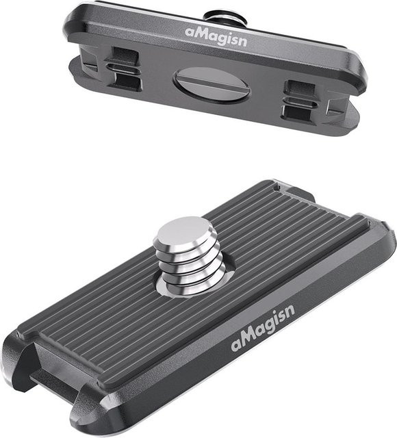 Insta360 Ace Pro Metall-Schnellverschluss 1/4 Top-Abdeckung Schnellverschluss-Board-Kit in Schwarz - Bild 1