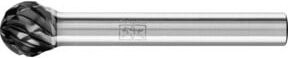 PFERD TOOLS Hartmetall Hochleistungsfrässtift STEEL Kugel KUD Ø 10x09 mm Schaft-Ø 6 mm HICOAT für Stahl in Silber - Bild 1