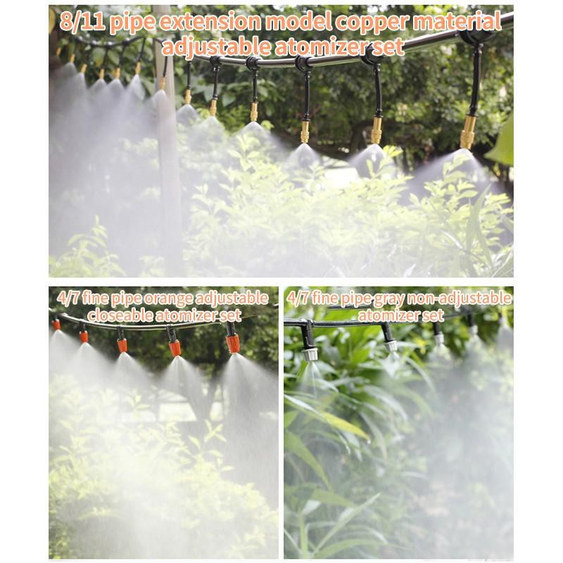 Happy Market Garten Sprinkler Set mit 25 Düsen für Nebel-Kühlsystem und Hochdruck-Vernebler, 20 m Länge - Bild 6