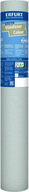 Erfurt Vliesfaser Colour 302-8 Vliestapete Hellgrün B: 53 cm, L: 10,05 m - Bild 1