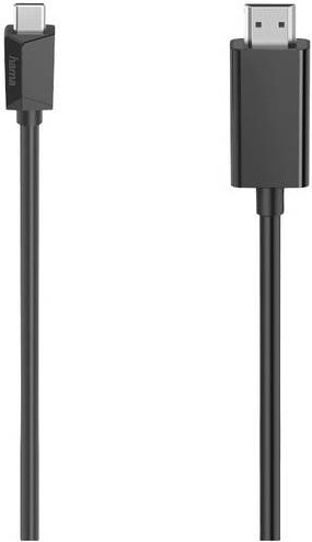 Hama USB-C auf HDMI Adapterkabel für 4K Ultra-HD, Schwarz, 1,5 m - Bild 1