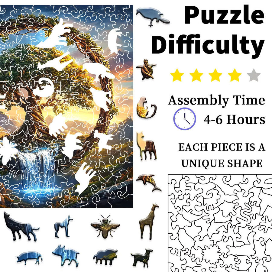 Supretty Shell Beach Premium-Holzpuzzle, Tiere, Holz, Bunt / Mehrfarbig - Bild 2