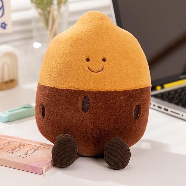 Yiran toy Kawaii Cartoon Lagerfeuer gerösteter Mais Plüschtier, 25cm - Bild 1