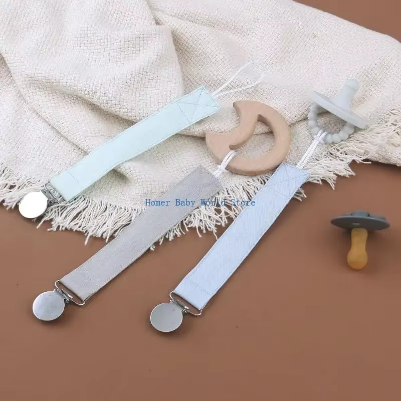 B2QD Baby Schnuller Clip Kette Set mit 4 Haltern und Verschlüssen - Bild 4