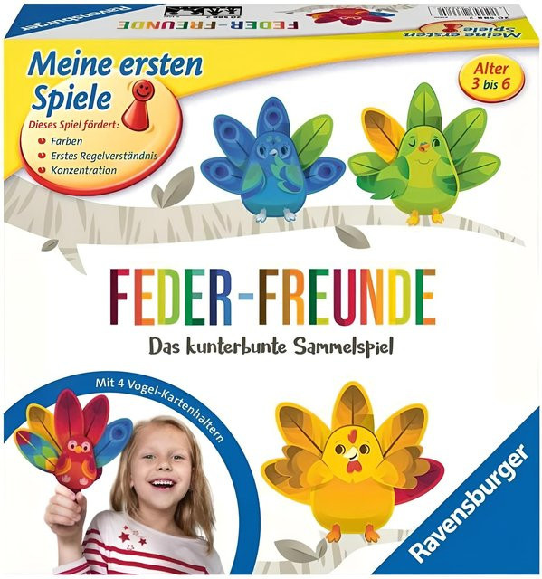 Ravensburger Feder-Freunde, Geschicklichkeitsspiel, Holz, ab 3 Jahre - Bild 1