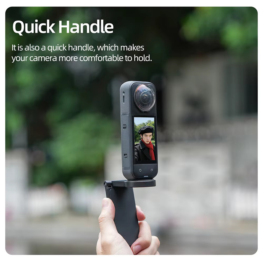 ZNTCH Magnetische Desktop-Halterung in Schwarz für DJI Osmo 360, Insta360 Go Ultra X4 X5 und DJI Pocket 3/Action 5 - Bild 4