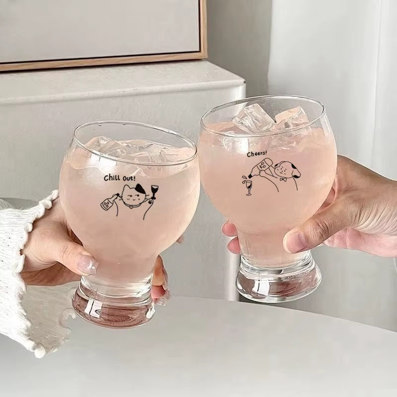 Hitzebeständiges Kristall-Glasbecher-Set aus bleifreiem Glas in Transparent, ideal als Tumbler für Saft oder Wasser - Bild 1