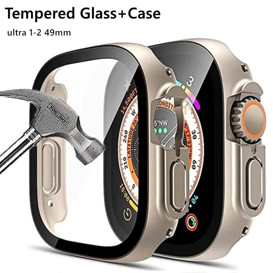 JBAILI Uhrenzubehör für Apple Watch Ultra 2, 49 mm, Schwarz, Silikon - Bild 5