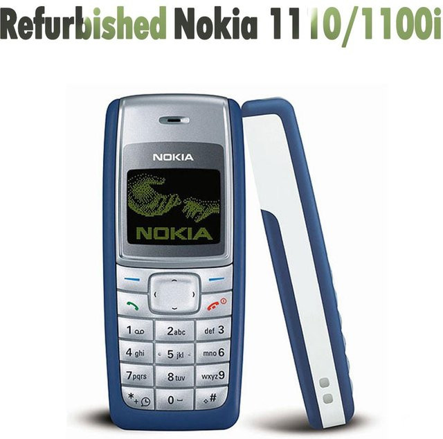 Generalüberholtes Nokia 1110/1110i GSM 2G Mobiltelefon in Weiß, entsperrt mit 1 SIM-Slot - Bild 1