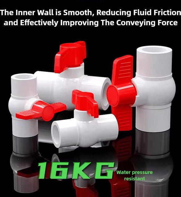 ZHIYANG PVC Kugelhahn zur Bewässerung und für Aquarien als Wasserdurchflussregler für 20 bis 32 mm - Bild 1