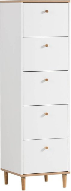 Kommode Hilda von Möbelpartner in Weiß Matt mit Eiche Artisan Nachbildung, B/H/T: 401,1 x 142 x 40 cm - Bild 1