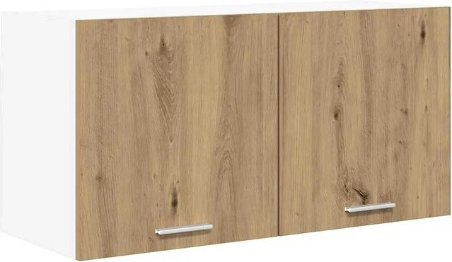 vidaXL Hängeschrank Riga in Artisan-Eiche, Wandregal für die Küche in Braun, B/T/H: 80 x 31 x 40 cm - Bild 1