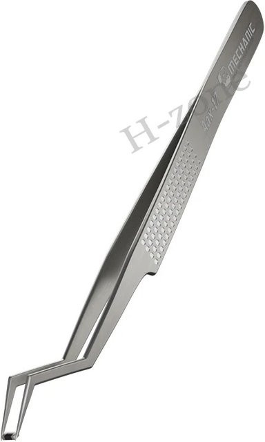 MECHANIC Aax-17 Edelstahl-Pinzette in Silber für Chip-Zinn-Reparaturen aus korrosionsbeständigem Material - Bild 1