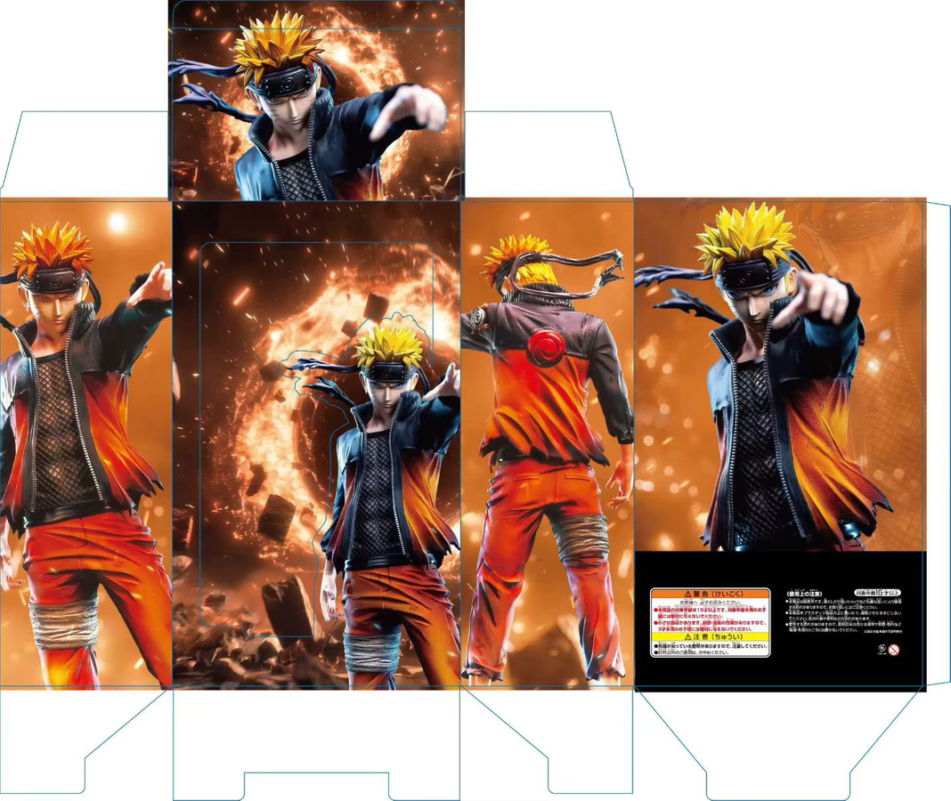 Bandai Naruto Shippuden Uzumaki Naruto HY Studio, Bewegliche Kampf-Serie, PVC-Modell, 32cm - Bild 5
