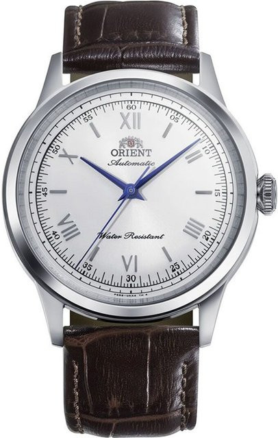 Orient Armbanduhr Bambino, Automatik, Edelstahl, Leder, 38 mm, Herren - Bild 1