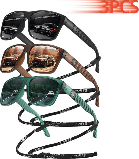Sonnenbrille WSZ, quadratisch, Vollrand, Kunststoff, Multicolor, Unisex - Bild 1