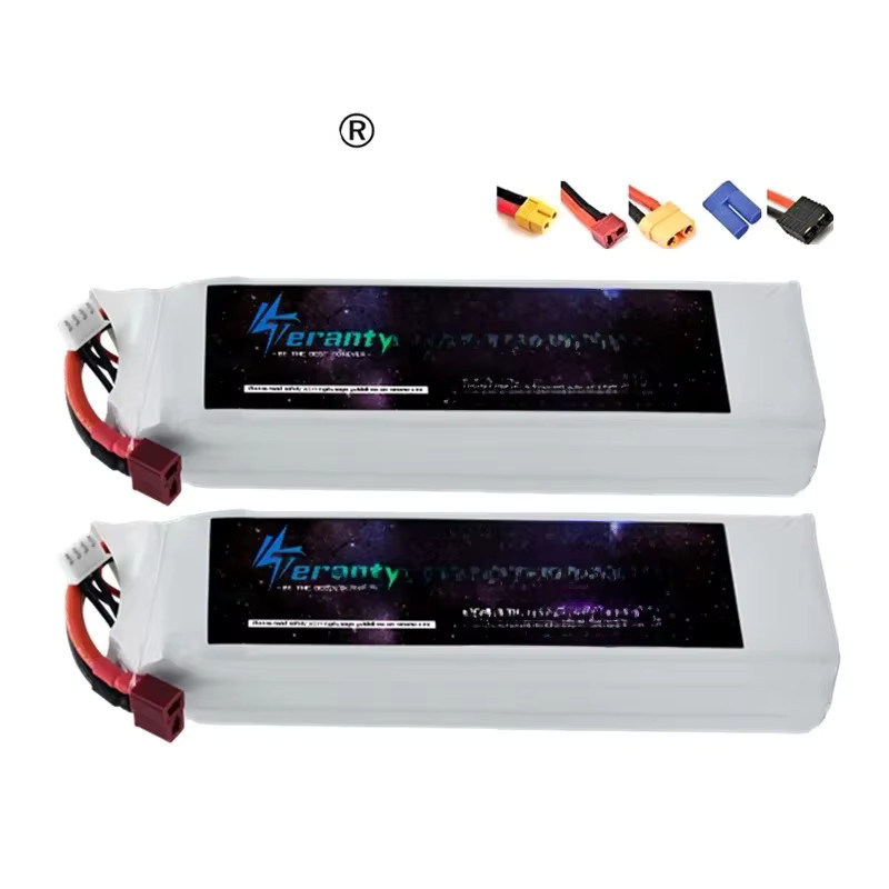 TERFPV LiPo Akku 11,1 V 10400 mAh 3S 60C mit XT60 XT90 TRX T Stecker für RC Flugzeug RC Modell Fahrzeug Auto Drohne FPV Modell Rennen, Weiß - Bild 2