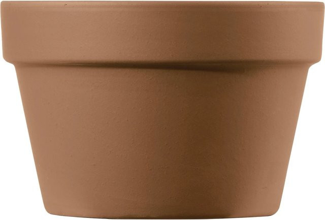 Deroma Pflanztopf Mezzo Vaso aus Terrakotta in Cotto, Durchmesser: 17 cm, Höhe: 18 cm - Bild 1