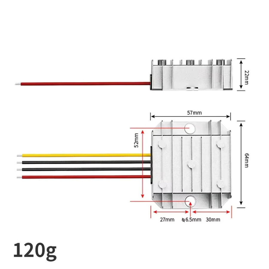 DC-DC Buck Converter Abwärtswandler von kangwobei in Silber zur Spannungsregulierung von 5V bis 72V - Bild 3