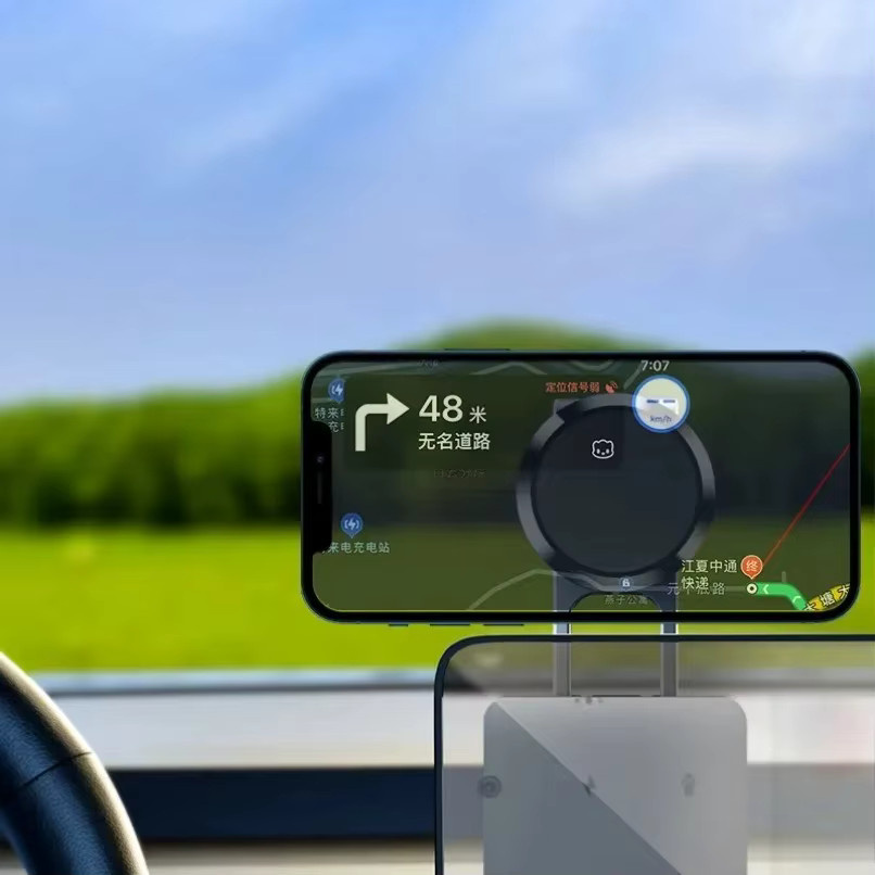 VIKEFON Magnetische Auto-Handyhalterung in Schwarz, 360 Grad drehbar und faltbar, universelle Armaturenbrett-Halterung für iPhone und Samsung - Bild 5
