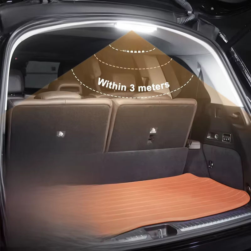 BLALION LED-Auto-Sensorlicht in Weiß, magnetische Induktionslampe mit USB-Wiederaufladung und Bewegungssensor - Bild 6
