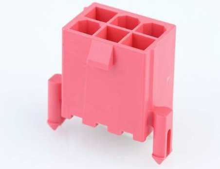 Molex Stiftgehäuse-Kabel 1724470404 in Rot und Pink - Bild 1
