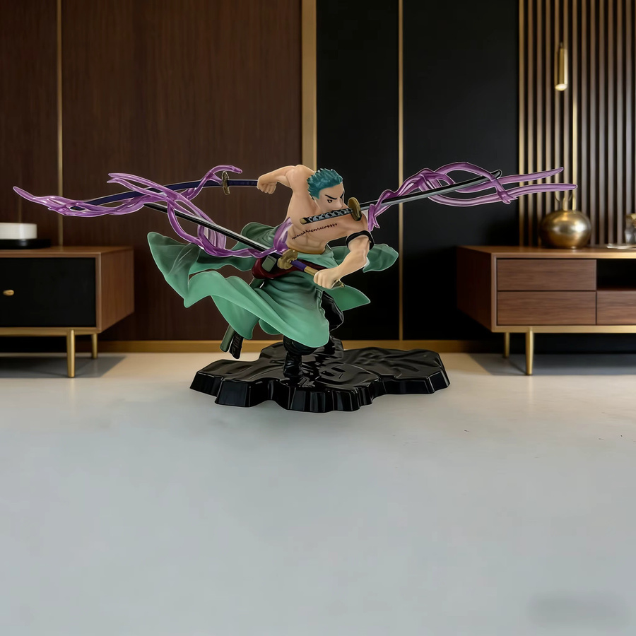Bandai One Piece Roronoa Zoro Action Figure, 10 cm, Einzelfigur - Bild 4
