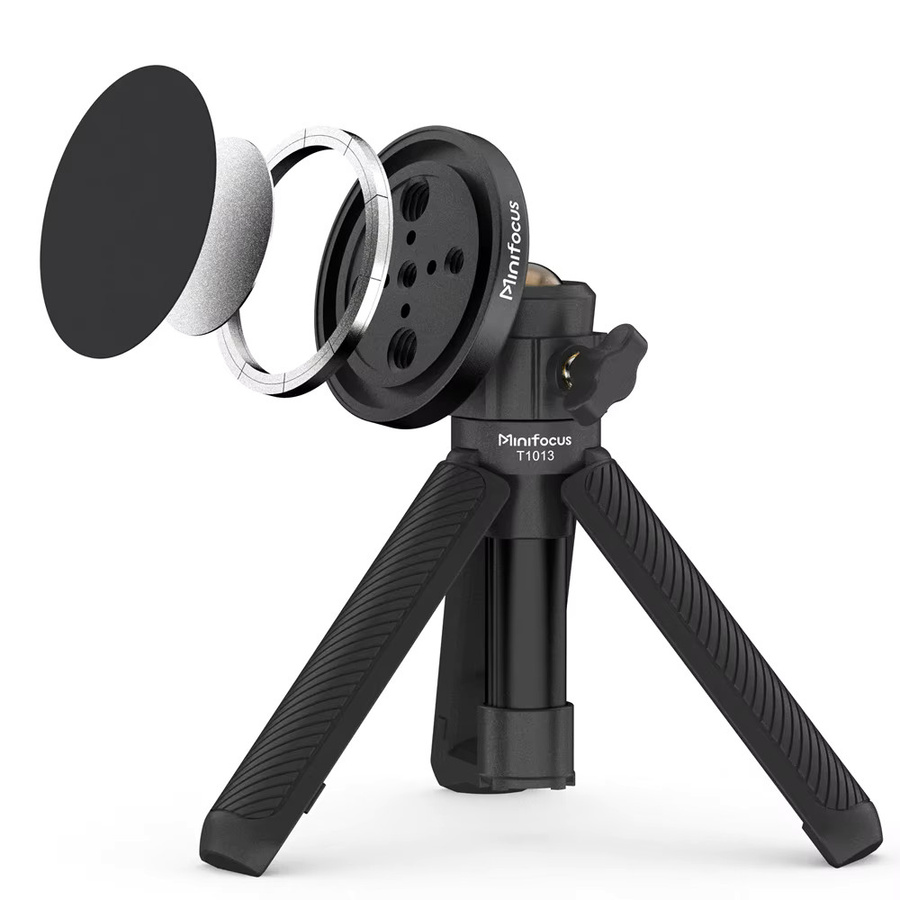 Minifocus Magnetischer Desktop-Stativhalterungsadapter in Schwarz für MagSafe iPhone und Smartphones mit 1/4 Zoll Anschluss - Bild 6