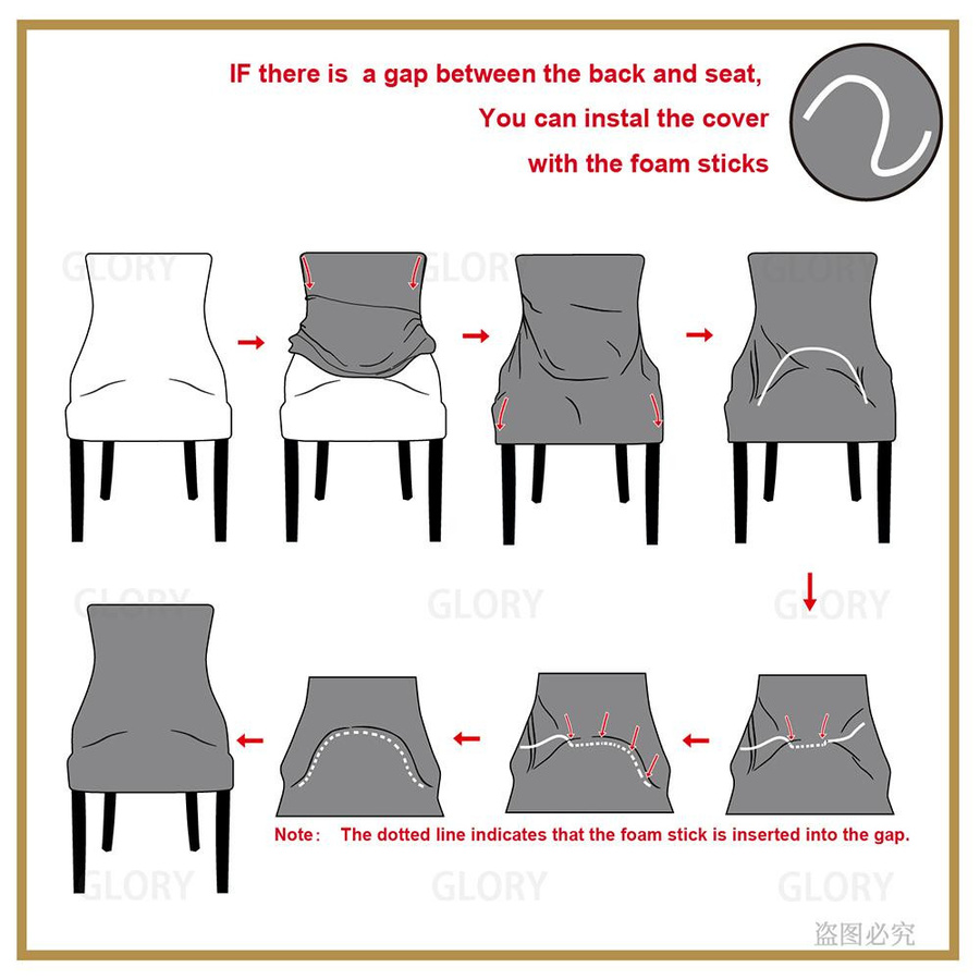 YZFZP Sesselbezug aus echtem Samtstoff mit elastischem Band, waschbarer Flügelback-Chair-Bezug für Armchairs, verschiedene Farben wie Champagnergrau, Dunkler Kaffee, Rotwein und Grau - Bild 3