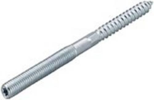 Fischer STST 79782 Stockschraube mit T-Profil und Außensechskant, Farbe: Silber, verzinkt, Durchmesser: 8 mm, Länge: 80 mm, 100 Stück - Bild 1