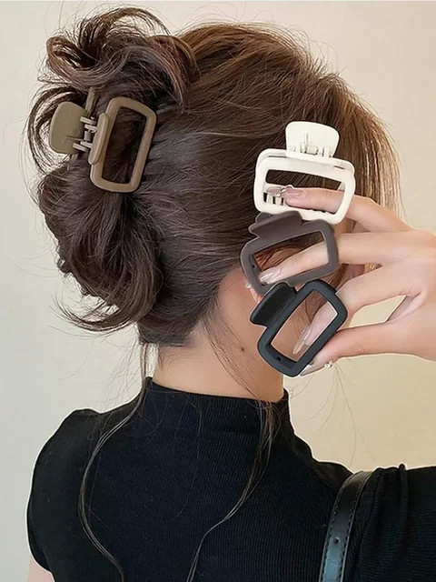 Haarklammer für Damen, 4 Stück, quadratisch - Bild 1