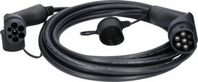 KS Tools eMobility Ladekabel Typ 2 auf Typ 2, 3 Phasen, 11 kW, 16 A, 400 V, Mode 3, 8 Meter, Schwarz - Bild 1