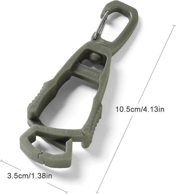 Love Home Garden Clip-Aufhänger für Schutzhandschuhe in Grün, Mehrzweck-Halter und Anti-Drop-Handschuh-Gürtelklemme aus Kunststoff - Bild 1
