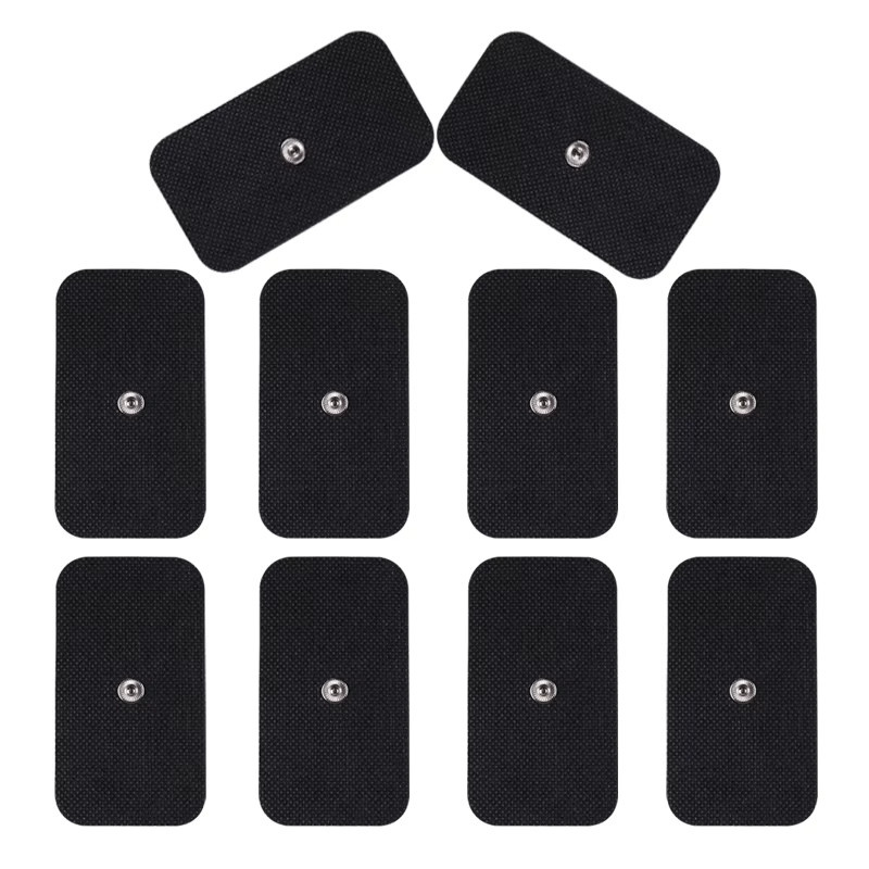 Selbstklebende Elektrodenpads von Yinhang in Schwarz für TENS und Akupunkturtherapie, Maße: 5 x 9 cm - Bild 2
