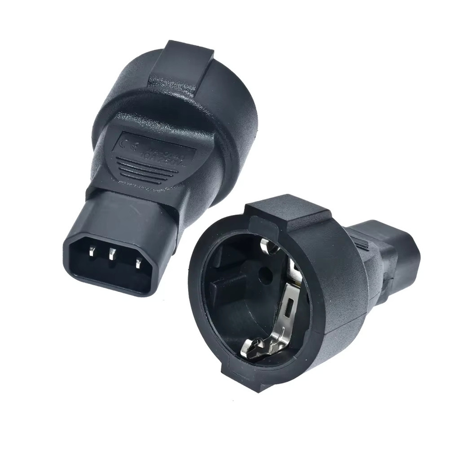 Universal Stromadapter Set für IEC320 C13 C14 C5 C6 C7 C8 C19 C20 C21 Konverter für UPS und PDU in Schwarz - Bild 3