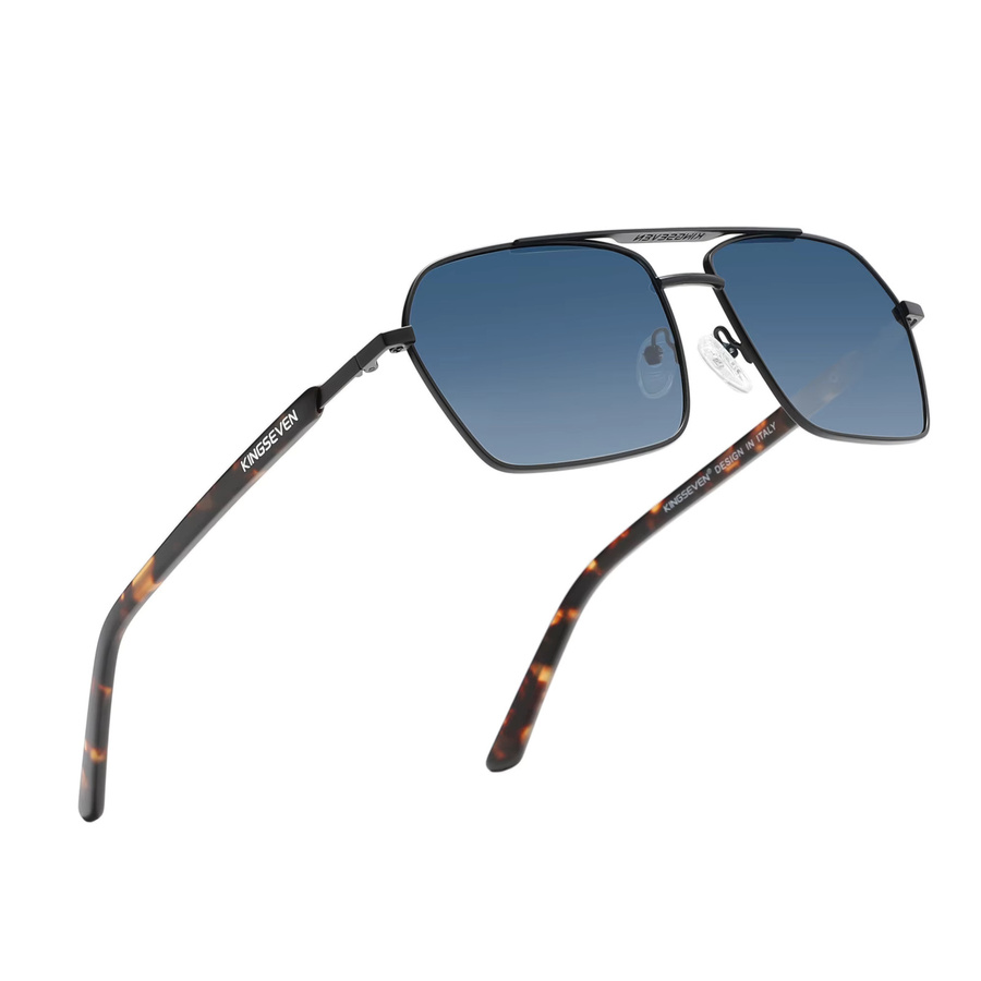 KINGSEVEN Sonnenbrille, Metall, Vollrand, Square, polarisiert, Herren - Bild 2