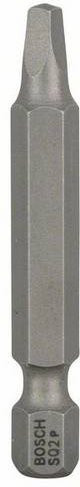 Bosch Vierkant-Bit Schraubendreher-Bit aus Edelstahl, Farbe: Silber, 3 Stück - Bild 1