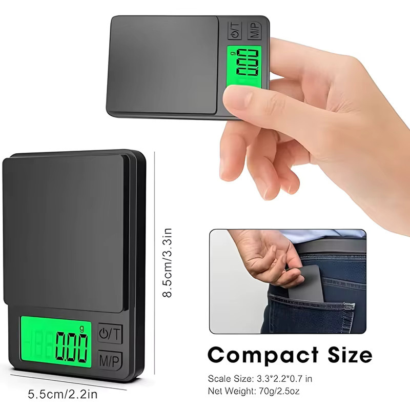 Kebidumei Präzisionswaage Schwarz mit LCD-Display für Lebensmittel und Schmuck, Messgenauigkeit 0,01 g - Bild 5