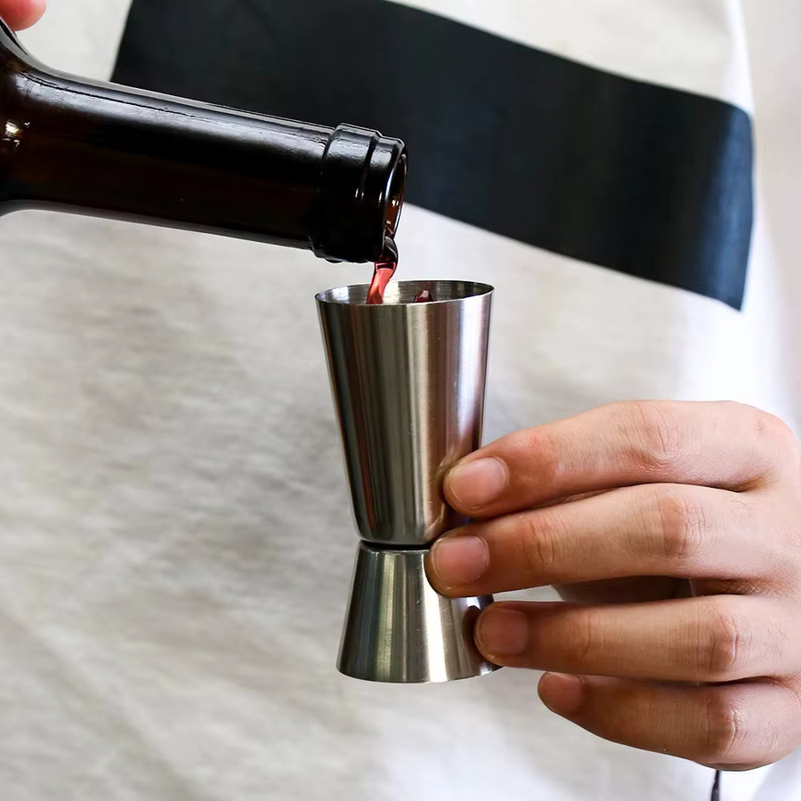 YOCITY Cocktail Messbecher Jigger aus Edelstahl in Silber für Bar und Küche mit 30 ml - Bild 2