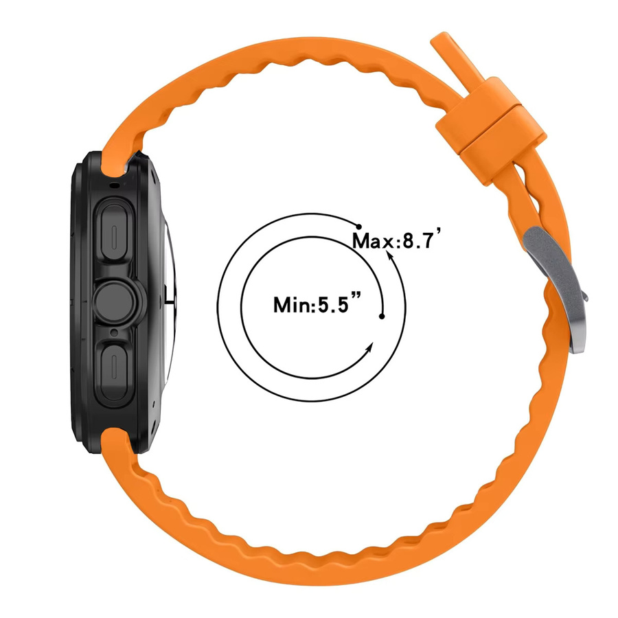 FancyWrist Uhrenarmband Silikon, Schwarz, Unisex, Samsung Galaxy Watch Ultra 47 mm - Bild 5