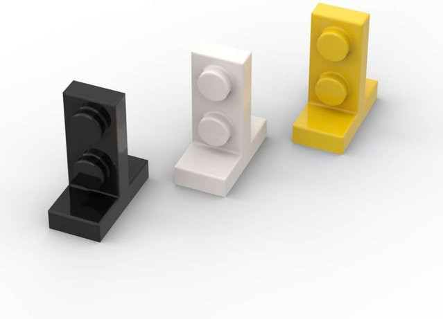 SixBricks 4585 Halterung 1x2-2x1 Zentrierte Bausteine, 10-teiliges Set - Bild 1